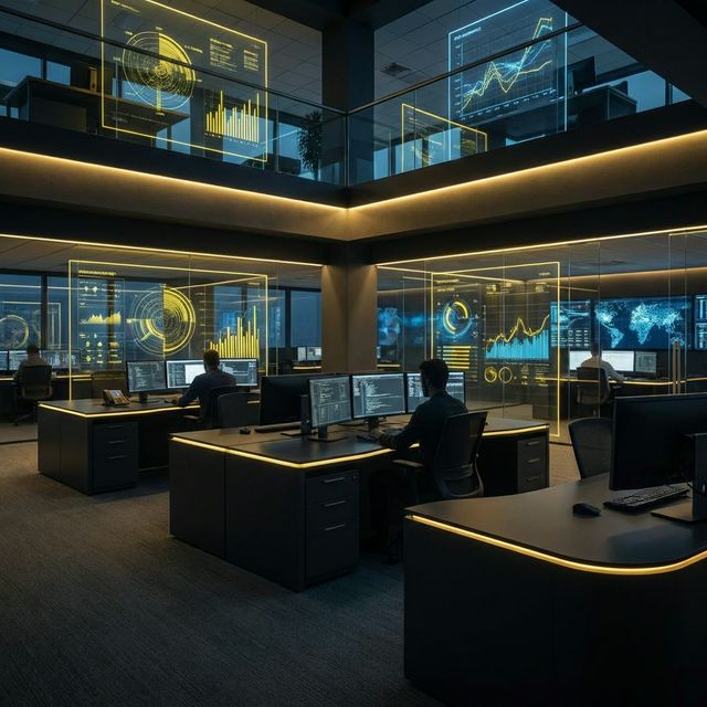 Modern IT Office Background